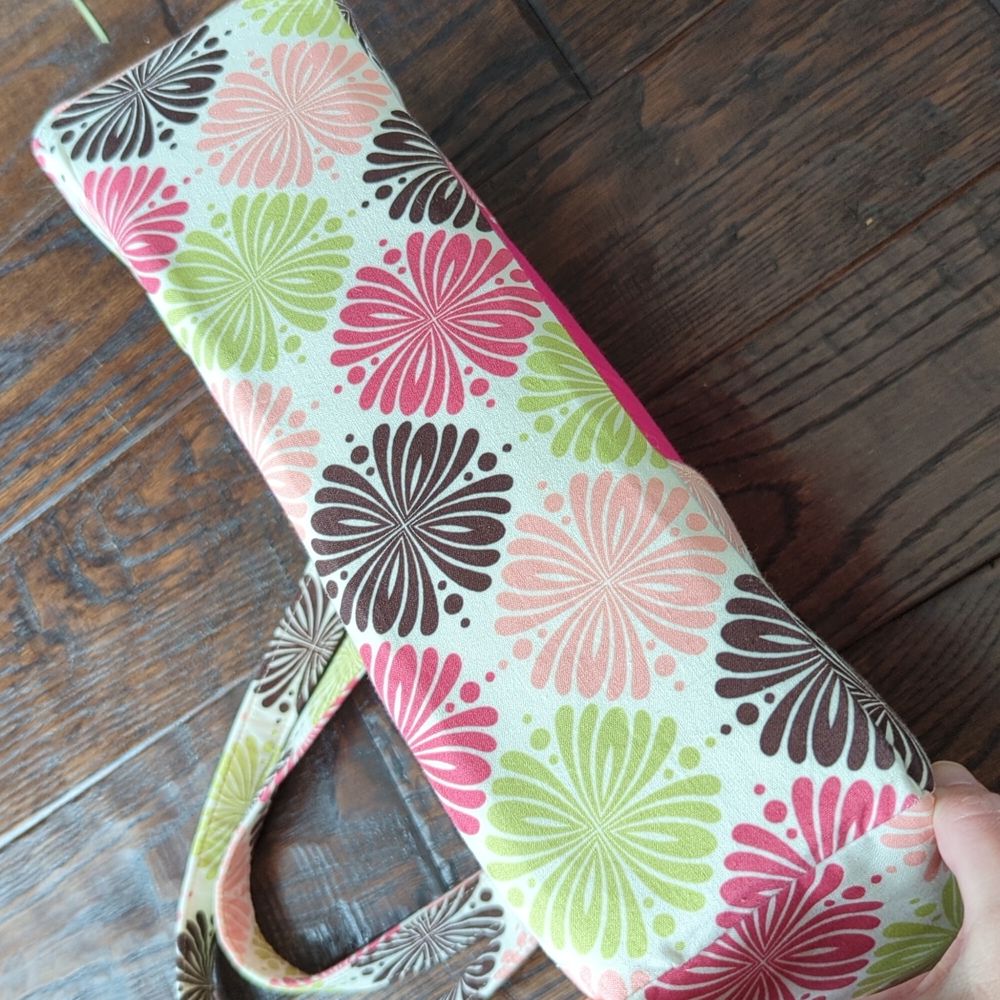 Handmade Pink & Green 18" American Girl Doll Sized Tote Purse Bag Holder - Picture 5 of 11